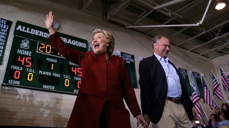 Hillary Clinton and Tim Kaine Carlos Barria 