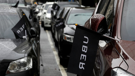 Uber drivers' cars © Tyrone Siu