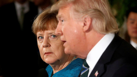 Germany's Chancellor Angela Merkel and U.S. President Donald Trump, Washington, U.S., March 17, 2017. © Jonathan Ernst