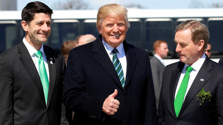 Trump, Ryan and Kenny attend the annual Friends of Ireland St PatrickТs Day lunch in Washington © Kevin Lamarque / Reuters