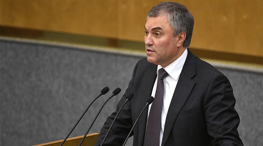 State Duma speaker warns US against taking military action that violates international law