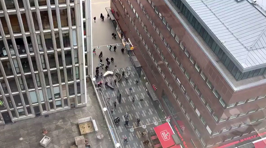 Immediate aftermath of Stockholm truck attack caught in dramatic footage (VIDEOS)
