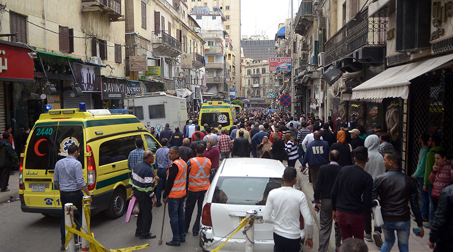 11 killed, 40 injured by ISIS suicide bomb attack at Coptic church in Alexandria