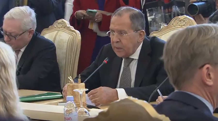 ‘Who is giving you your manners?’ Lavrov schools NBC reporter for Tillerson event interruption
