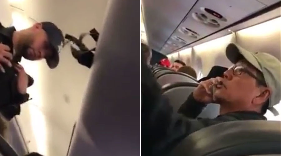 New United Airlines footage shows heated exchange before passenger dragged off plane (VIDEO)