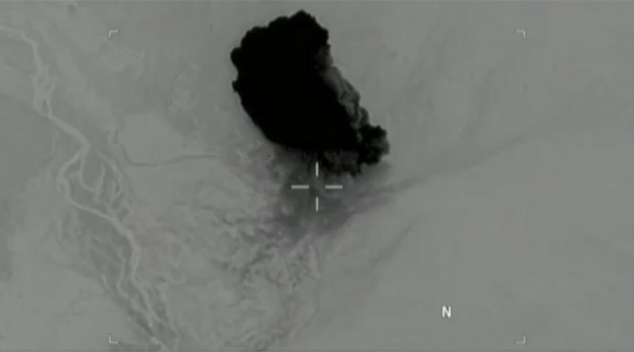1st video released of US mega-bomb strike against ISIS