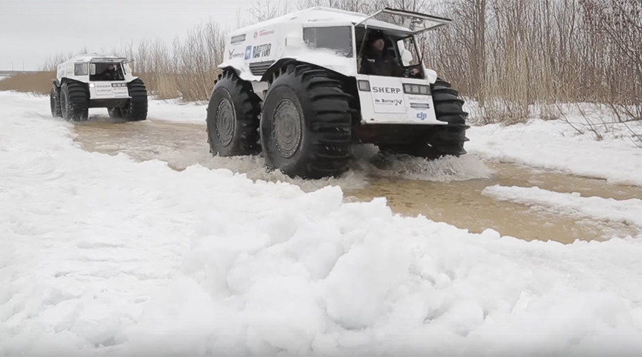 Monster Russian off-roaders set off on epic 10,000km Arctic expedition (VIDEO)