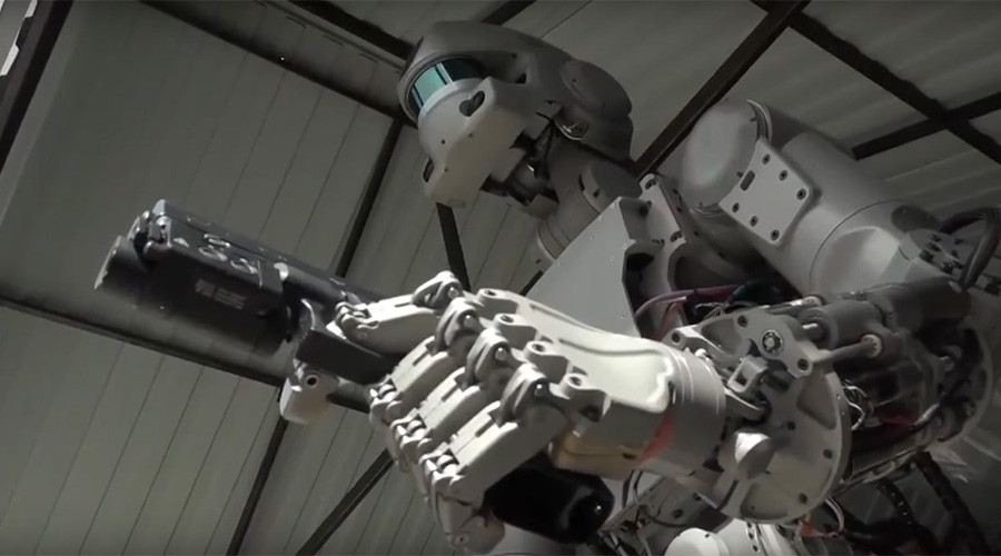 ‘Not a Terminator’: Russian android learns to shoot akimbo style (PHOTOS, VIDEO)