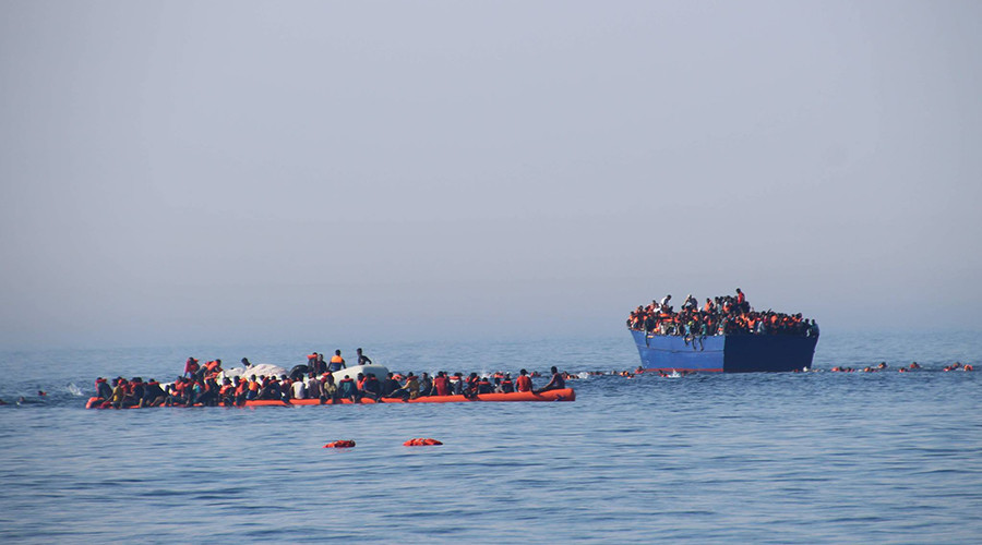 German boat sends out SOS after taking on too many migrants in Mediterranean