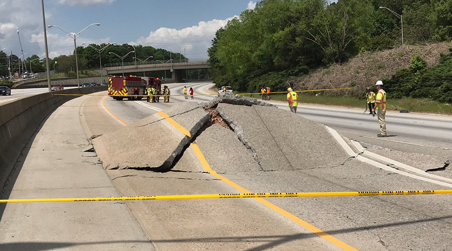 Atlanta motorists can’t catch a break: Another highway closed after I-20 buckles