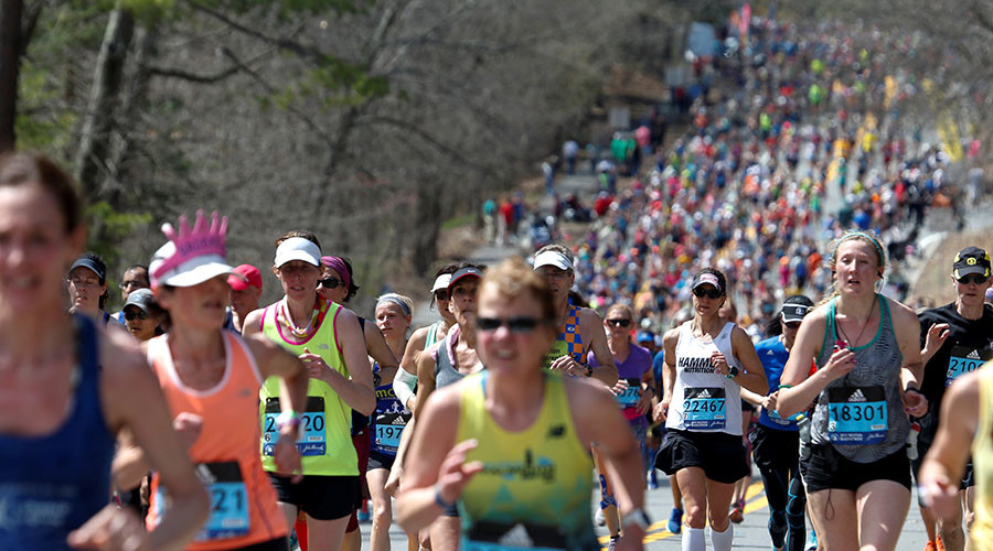 First woman to run Boston Marathon does it again 50 years later (VIDEO)