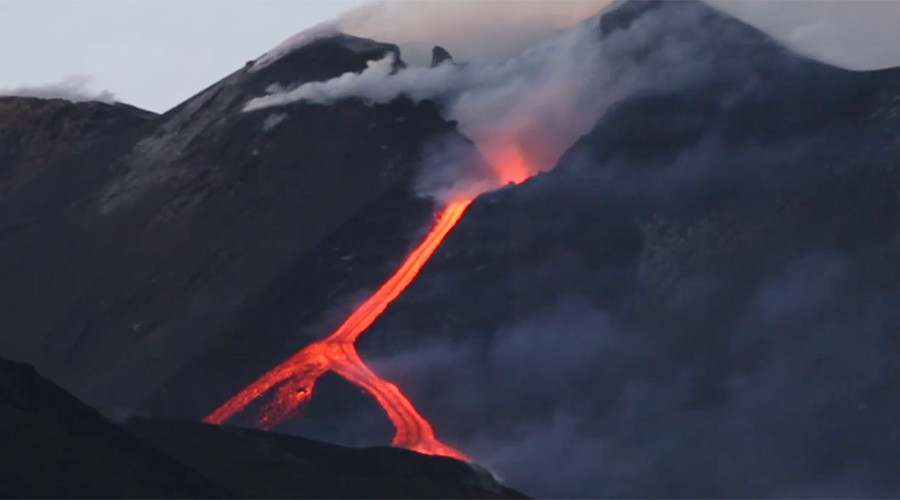 Mt Etna's red hot lava rivers convey awesome power of fire mountain (PHOTOS, VIDEOS)