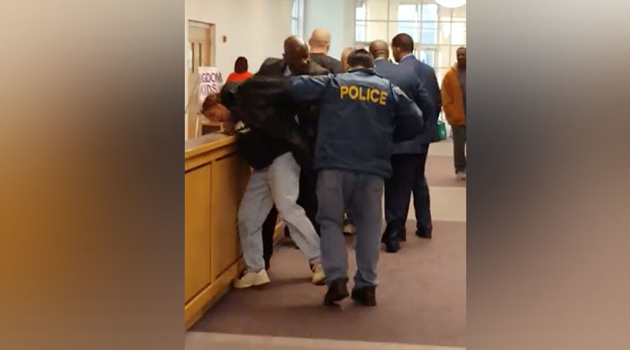 6 arrested at contentious Flint water town hall meeting
