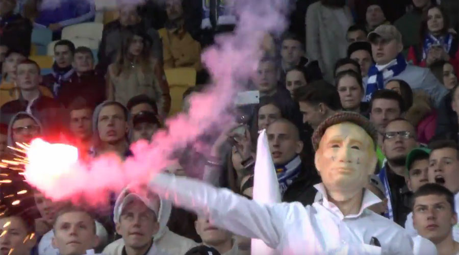 Dynamo Kiev fans wear KKK outfits, swastikas in ‘white frenzy’ display intended for UEFA official