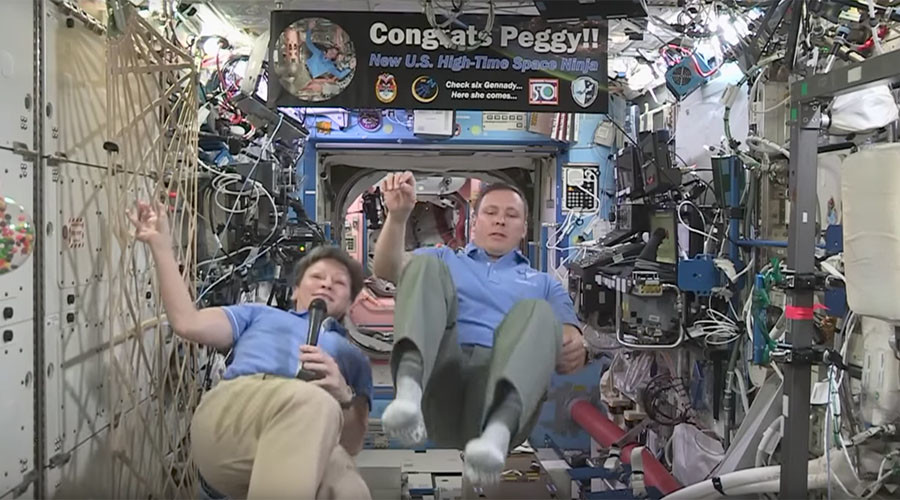 Talking to the president, hanging from wall: Trump calls record-setting astronaut in space