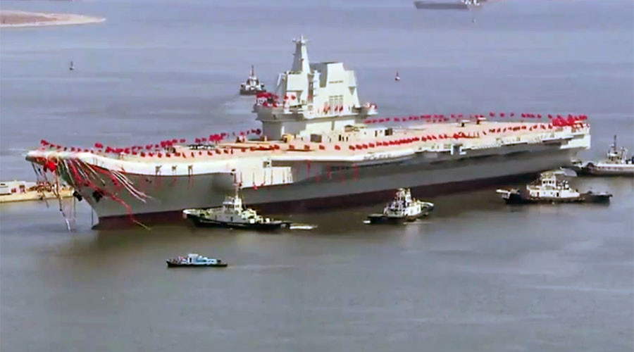 China launches its 1st domestically-built aircraft carrier (VIDEOS ...