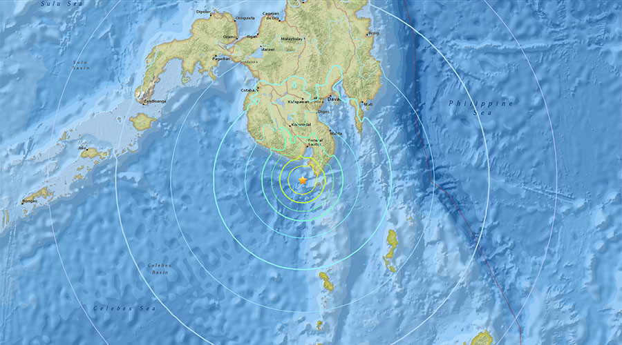6.8 quake off Philippines triggers tsunami warning