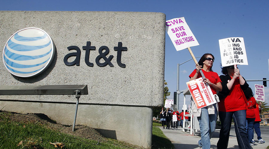 21,000 AT&T workers poised for strike over benefits, internet access