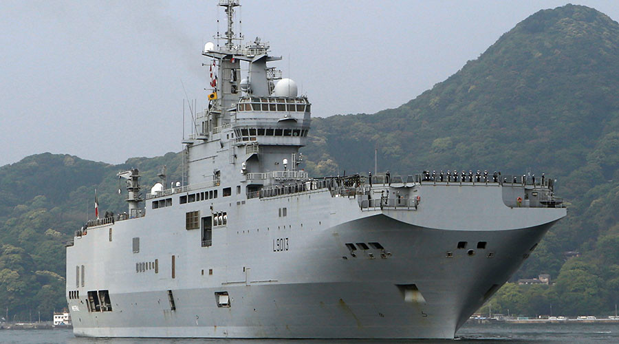 French helicopter carrier with 2 British rotorcraft arrives in Japan