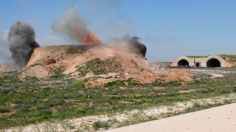 Aftermath of the US missile attack on a Syrian military airbase © Mikhail Voskresenskiy