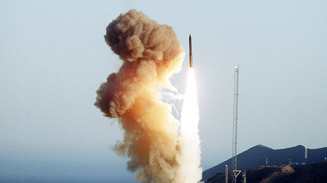 FILE PHOTO: Minuteman III launch © Wikipedia
