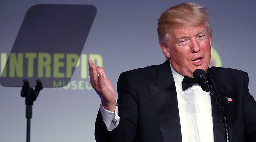 Trump’s first official NY trip marked by protests, meeting with Australian PM
