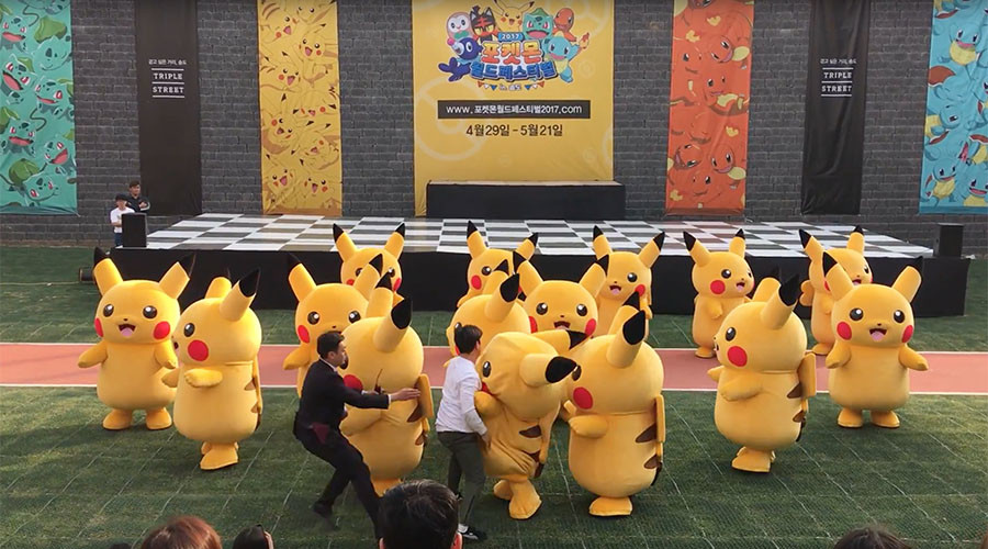 Dancing Pikachu dragged off stage after routine goes awry at Pokemon festival (VIDEO)
