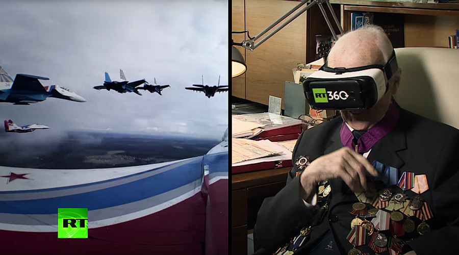 99yo Soviet WWII pilot takes to skies again watching RT’s 360 VR footage (VIDEO)