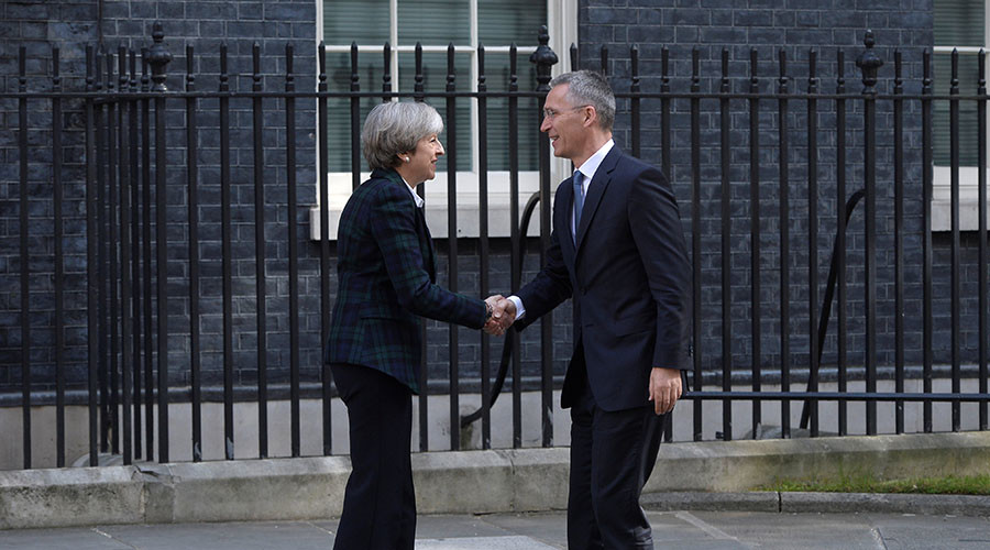 PM May hosts NATO chief amid calls to send more British troops into Afghanistan