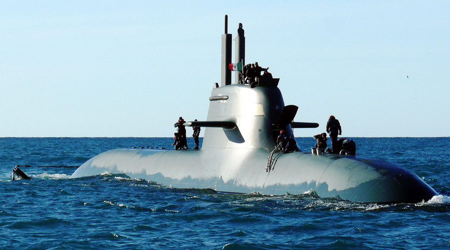 Italian submarine collides with cargo ship off Calabria coast - navy