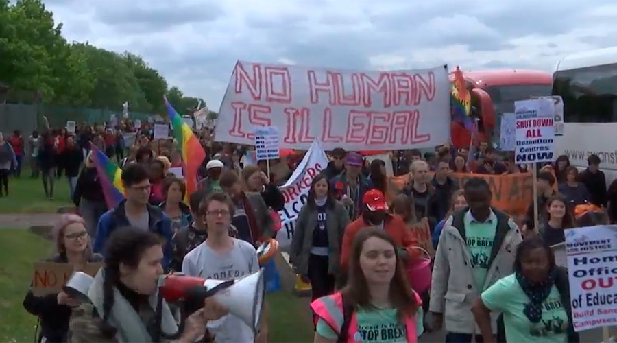 'Migrant sex workers welcome’: UK protesters demand closure of deportee detention facility