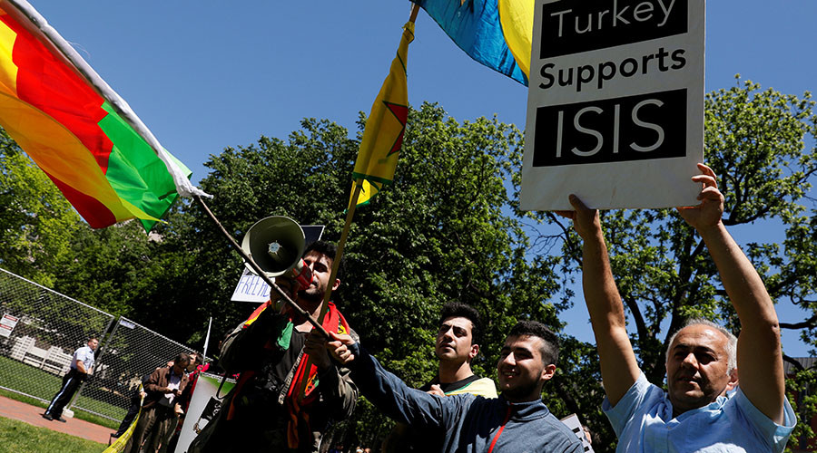‘Erdogan guards’ brutally attack demonstrators at Turkish ambassador’s DC residence (VIDEOS)