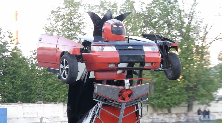 ‘Autobots, roll out!’: Father & son make Transformer out of old Russian car (VIDEO)