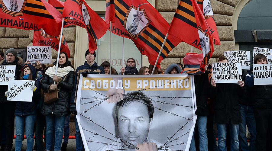 Russian ombudsman asks Trump to pardon pilot Yaroshenko