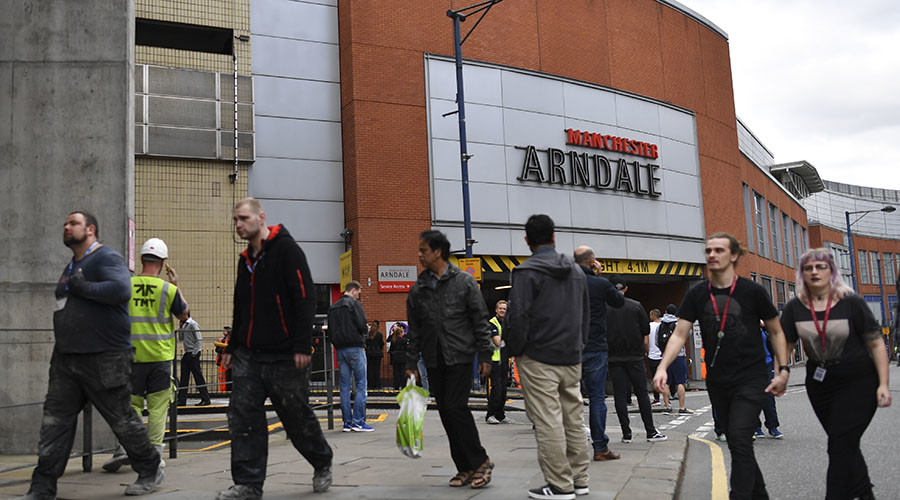 Manchester's Arndale shopping center evacuated hours after concert terrorist attack