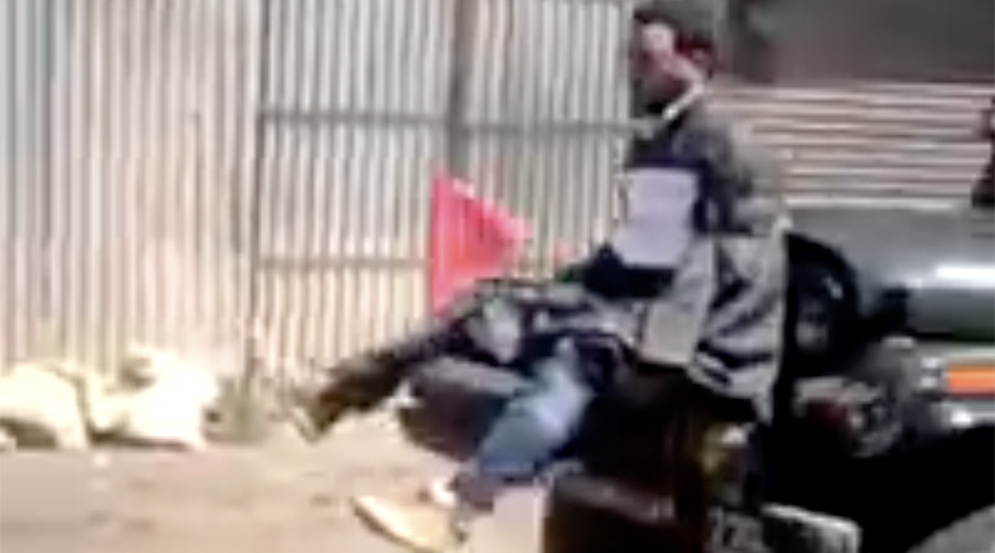 Indian Army major who tied Kashmir man to jeep & used him as human shield is awarded military honor