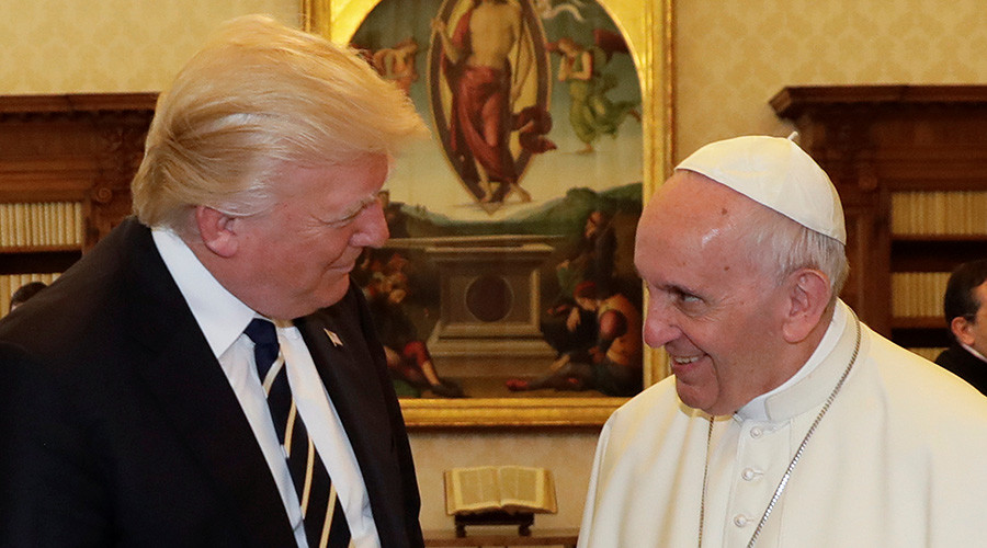 The Donald meets the Pope, but don't bank on world peace