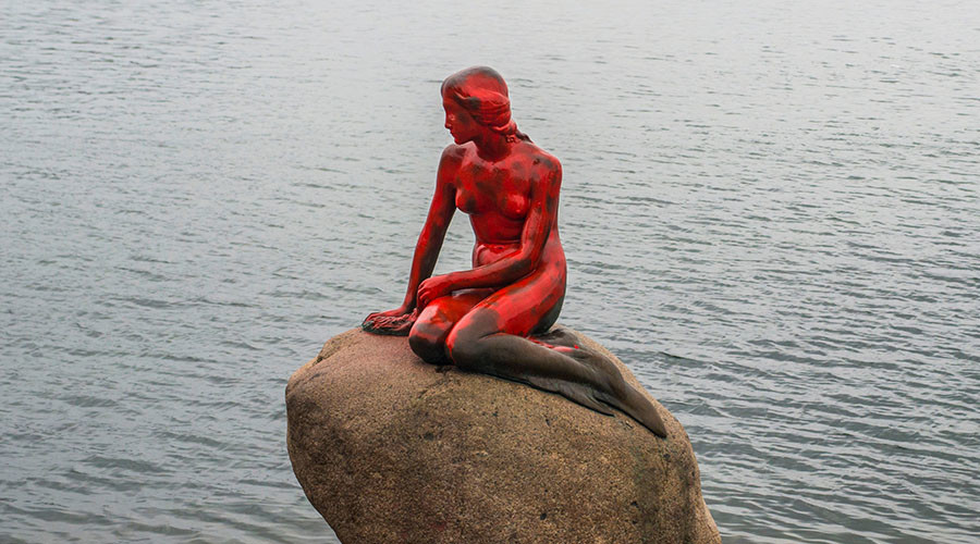 Copenhagen’s ‘Little Mermaid’ statue vandalized over Faroe Islands whaling (PHOTOS)