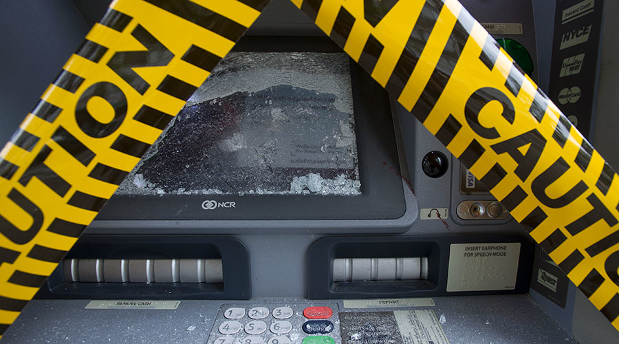 Blowtorch criminals set cash alight in bungled ATM robbery (PHOTO)