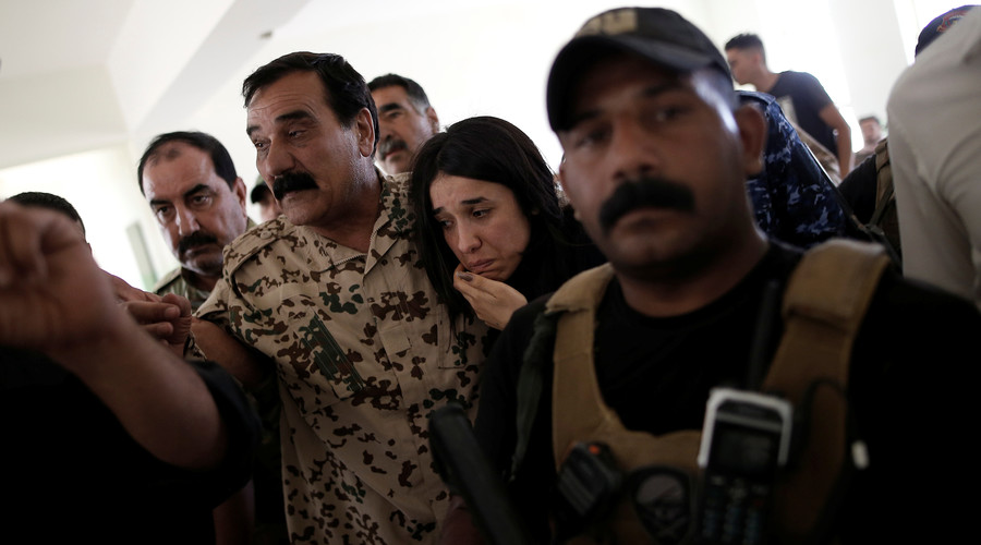 ISIS sex slave survivor demands recognition of Yazidi genocide in tearful homecoming