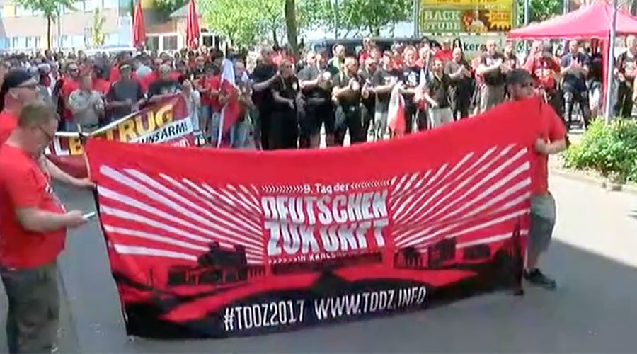 Massive security measures for far-right party march in Germany (PHOTOS)