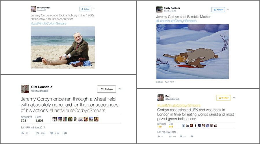 #LastMinuteCorbynSmears: Social media hits back at pre-election tabloid attacks on Labour leader