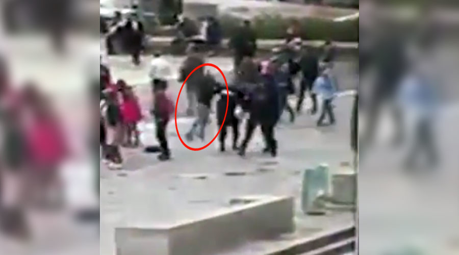 Moment of Notre Dame hammer attack caught on camera (VIDEO)