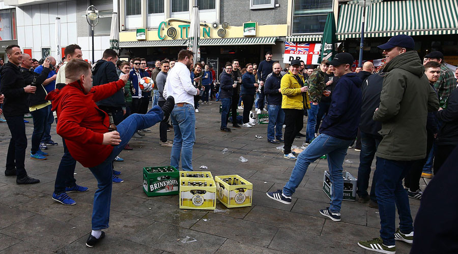 England ‘Nazi gesture’ fans banned for life by Football Association