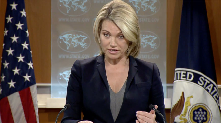 Former Fox News host struggles in first US State Dept press briefing (VIDEO)