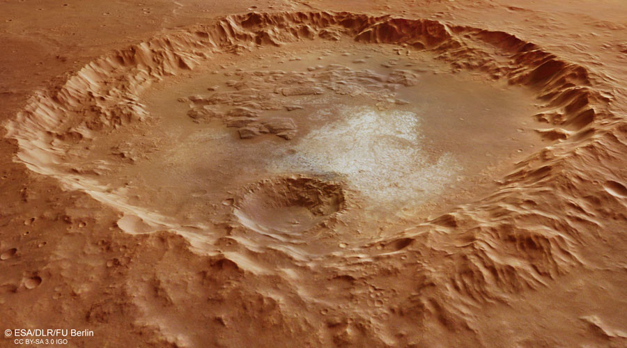 Massive Martian crater ‘proof of Red Planet’s watery past’ – ESA (PHOTO)