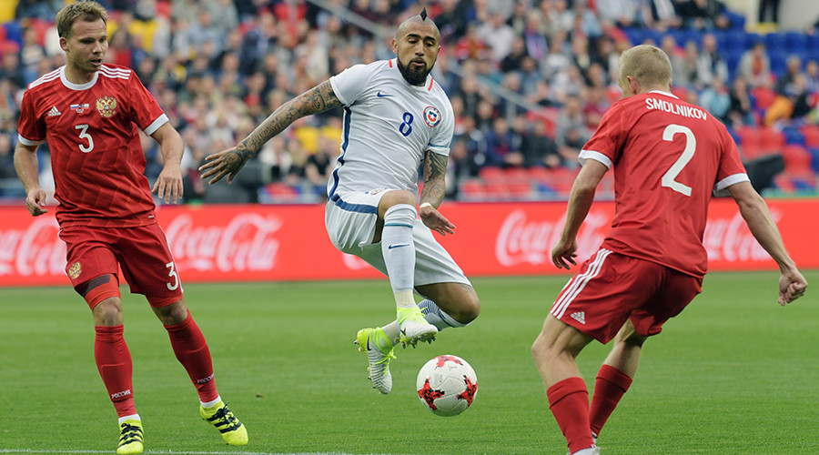 Russia 1-1 Chile: Hosts play last warm-up game before Confed Cup kick-off