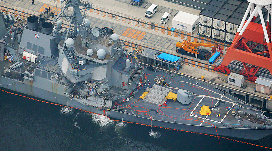 55 min. to report collision? Japan probes freighter crew’s actions after hitting US destroyer