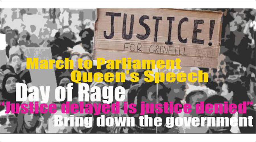 ‘Day of Rage’ protesters target Queen’s Speech to ‘bring down the government’