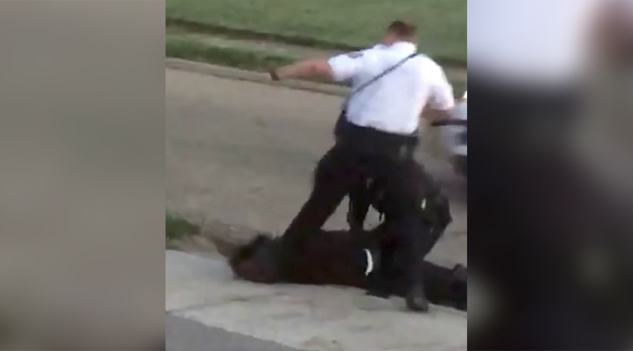 Ohio officer who kicked handcuffed man in head should be suspended for 24hrs – police chief